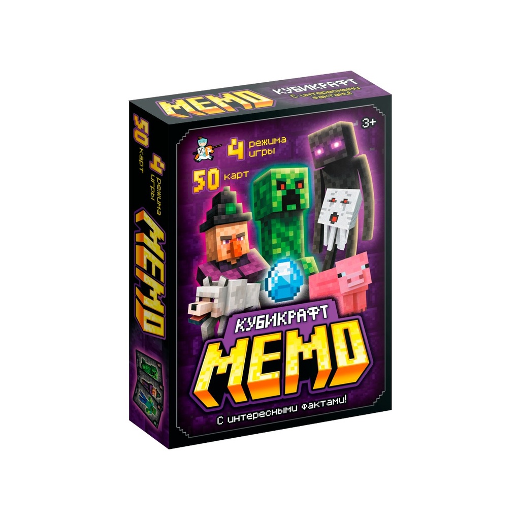 Настольная игра МЕМО «Кубикрафт»