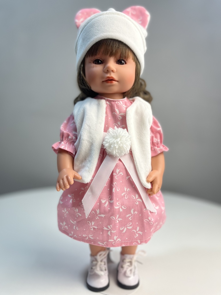Кукла Мариэтта, шатенка, "Пушистик", 34 см, арт. 22328K188