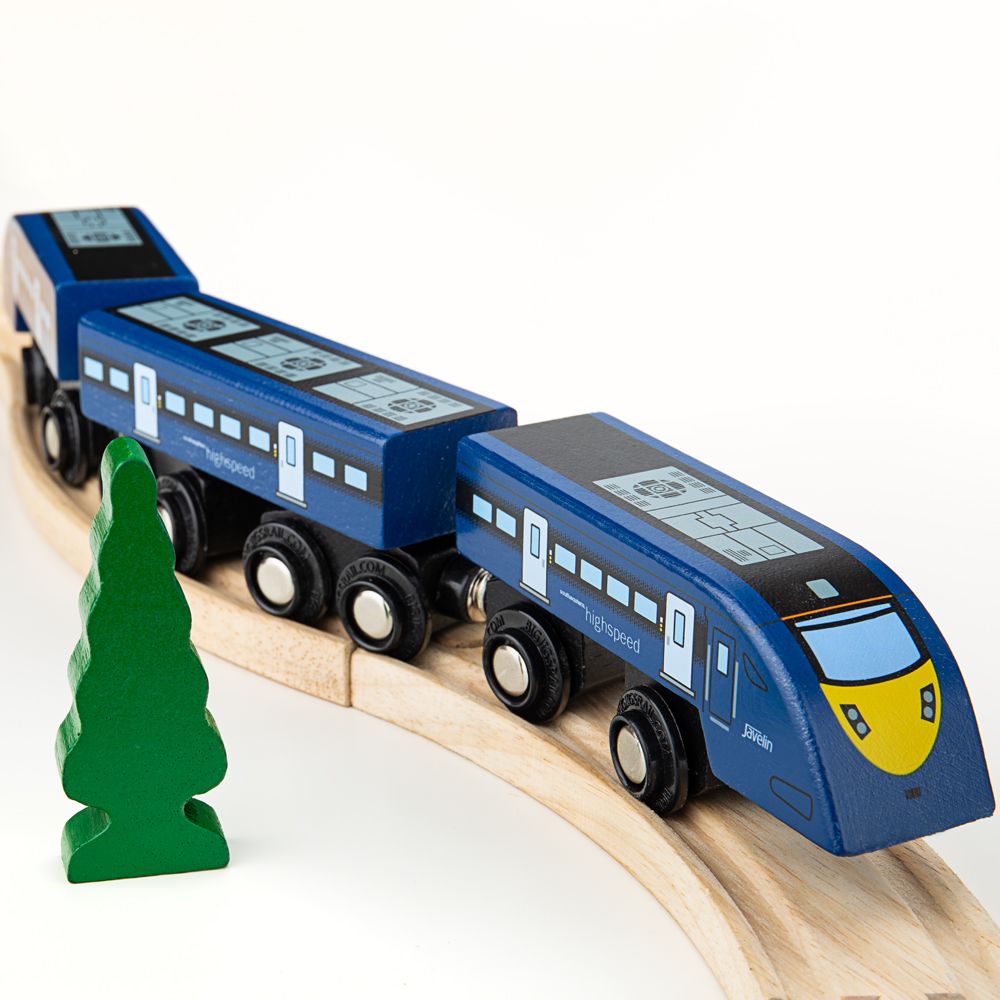 Деревянная игрушка Высоко скоростной поезд, арт. BJT475 купить с  бесплатной доставкой в интернет-магазине TuKiTu.ru