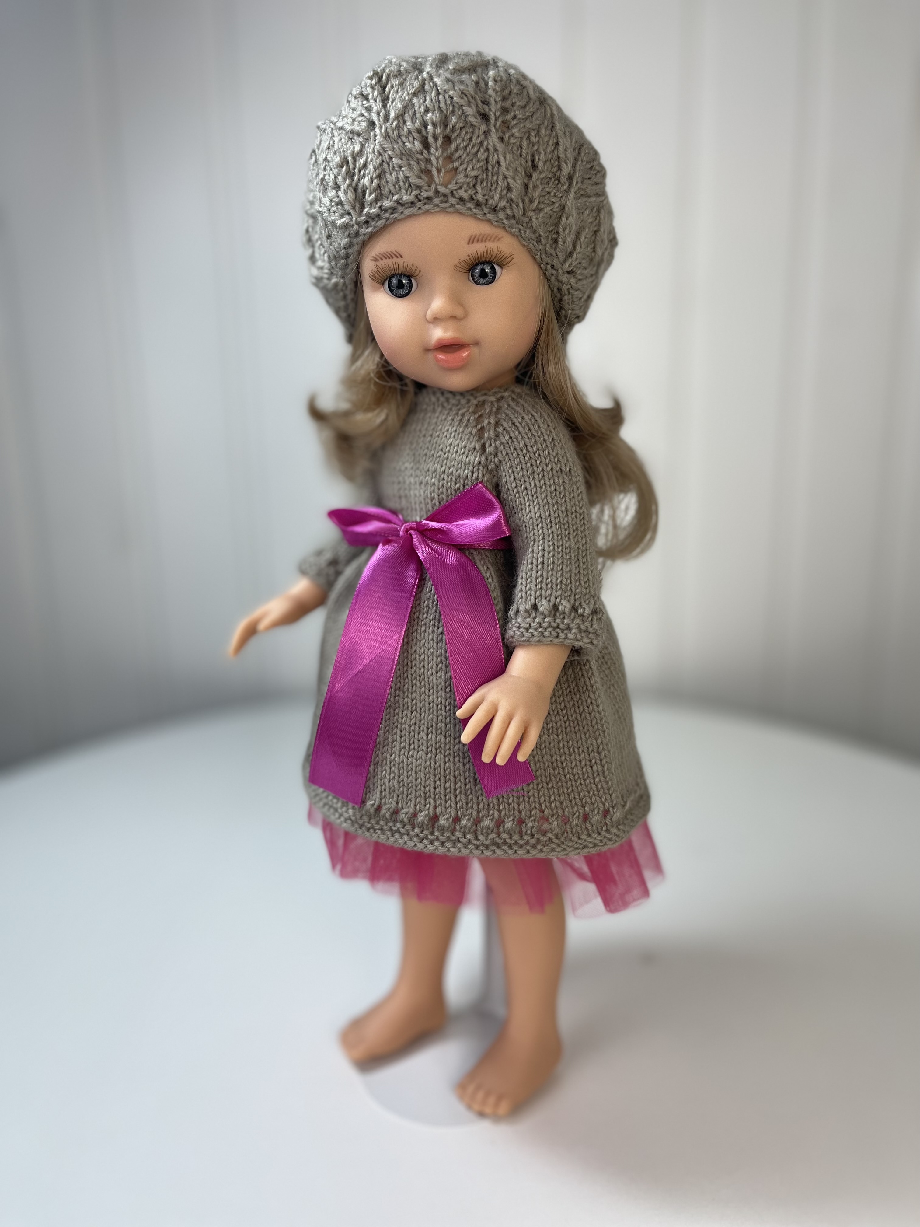 выкройка платья для куклы вязаной | Дзен