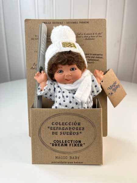 картинка испанские Пупс "Супер-лыжник", 18 см , арт. 501 интернет-магазин TuKiTu.ru