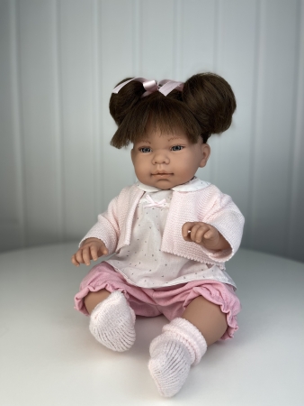 картинка Пупс Марина, в бело-розовой одежде, 47 см , арт. 46119 интернет-магазин TuKiTu.ru