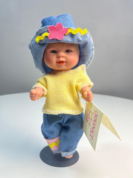 картинка испанские Кукла-пупс "Бебетин" (зубов нет), 21 см, арт. 12091(блондинка) интернет-магазин TuKiTu.ru