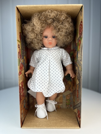 картинка Кукла Джестито "Поцелуй", девочка, кудрявая, 38 см, арт. 12030 интернет-магазин TuKiTu.ru