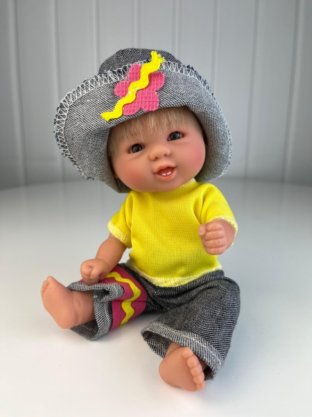 картинка испанские Кукла-пупс "Бебетин" с зубками, 21 см, арт. 12091(блондинка) интернет-магазин TuKiTu.ru