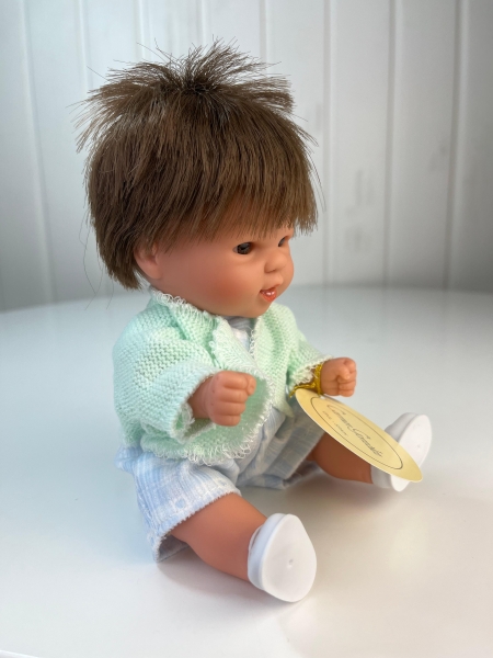 картинка испанские Пупс "Бебетин", 21 см, арт. 12754(брюнет) интернет-магазин TuKiTu.ru