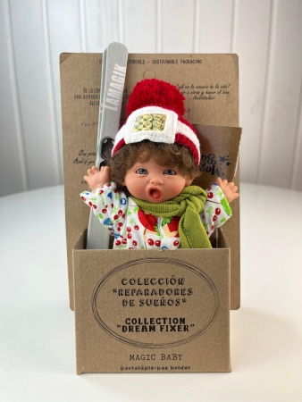 картинка испанские Пупс "Супер-лыжник", 18 см , арт. 503 интернет-магазин TuKiTu.ru