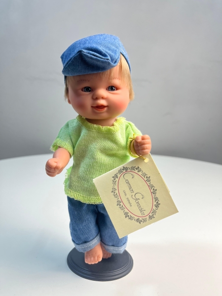 картинка испанские Кукла-пупс "Бебетин" без  зубами, арт.12092(блондин) интернет-магазин TuKiTu.ru