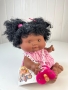картинка испанские Пупс-мини Pepotes (Тыковка) с волосами, глаза не закрываются (вид 14), 26 см, арт. 954-14 интернет-магазин TuKiTu.ru