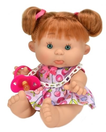 картинка испанские Пупс-мини Pepotes (Тыковка) с волосами, 26 см (вид 2), арт. 954 интернет-магазин TuKiTu.ru