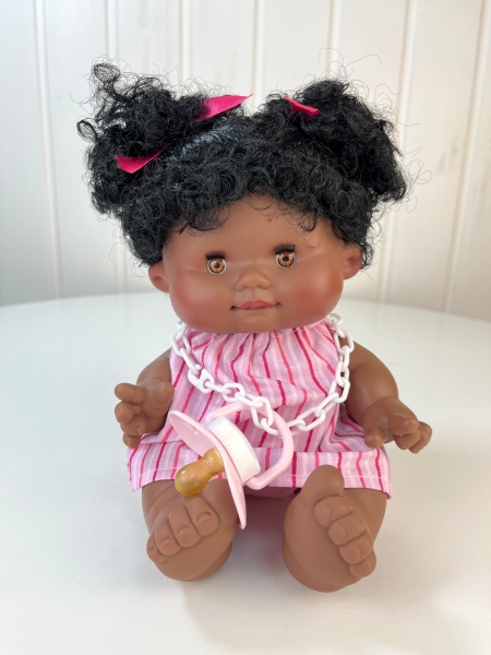 картинка Пупс-мини Pepotes Funtastic (Тыковка-Фантастика) с волосами, глаза закрываются (вид 2), 26 см, арт. 424-2 интернет-магазин TuKiTu.ru