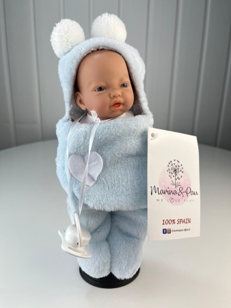 картинка испанские Пупс-мини "Малыш - время купания", 21 см, арт. 292-2 интернет-магазин TuKiTu.ru