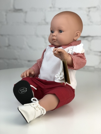 картинка Пупс Артур, в комбинезоне, 47 см , арт. 46014C интернет-магазин TuKiTu.ru