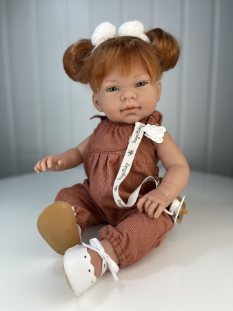 картинка Пупс "Марина", в рыжем комбинезоне, 47 см, арт. 46301 интернет-магазин TuKiTu.ru