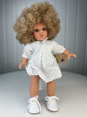 картинка Кукла Джестито "Поцелуй", девочка, кудрявая, 38 см, арт. 12030 интернет-магазин TuKiTu.ru