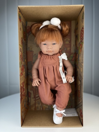 картинка Пупс "Марина", в рыжем комбинезоне, 47 см, арт. 46301 интернет-магазин TuKiTu.ru