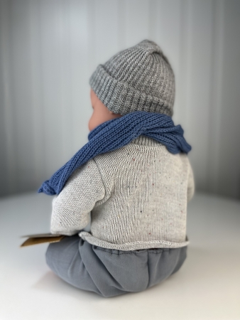 картинка Пупс "Артур", в свитере, шапке, шарфе и носках, 47 см, арт. 46603 интернет-магазин TuKiTu.ru