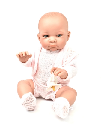 картинка Пупс Дженни, в розовом боди (винил), 47 см , 50512EC интернет-магазин TuKiTu.ru