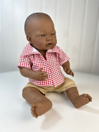 картинка Пупс "Мио Мио", темнокожий, 47 см, арт. 36403K87 интернет-магазин TuKiTu.ru