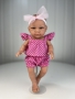 картинка Одежда для кукол - Хлопковый комплект: Топ с крылышками, шорты и бант, для кукол и пупсов 26-30 см, арт. 5 интернет-магазин TuKiTu.ru