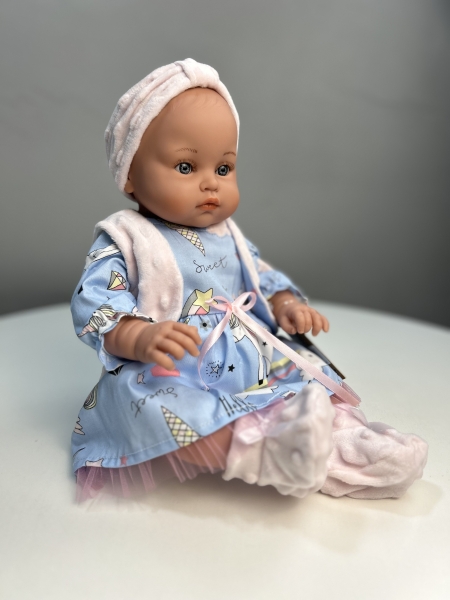 картинка Пупс Алисия, в платье "Единорожки", 47 см , арт. 46000К90 интернет-магазин TuKiTu.ru