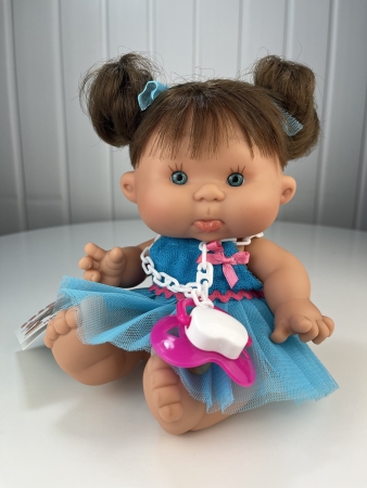 картинка испанские Пупс-мини Pepotes (Тыковка) с волосами, 26 см (вид 4), арт. 954 интернет-магазин TuKiTu.ru
