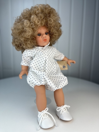 картинка Кукла Джестито "Поцелуй", девочка, кудрявая, 38 см, арт. 12030 интернет-магазин TuKiTu.ru