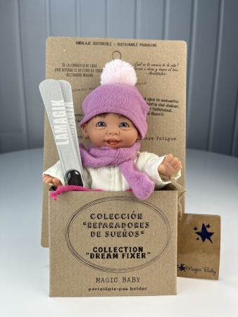 картинка испанские Пупс "Супер-лыжник", 18 см , арт. 505 интернет-магазин TuKiTu.ru