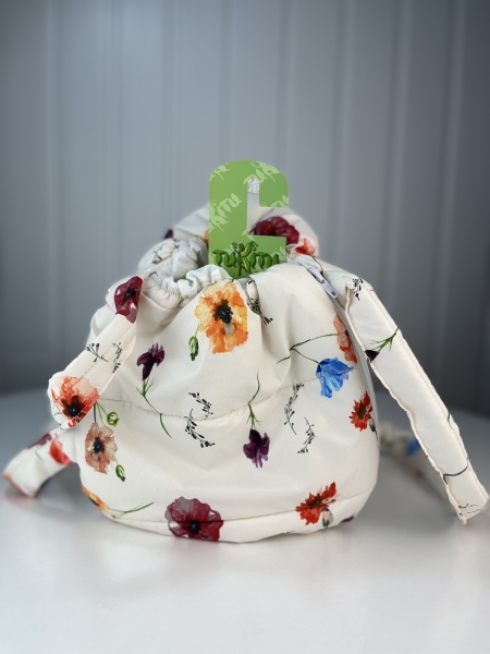 картинка Одежда для кукол - Конверт-переноска " Маки", для кукол и пупсов 26-30 см, арт 20 интернет-магазин TuKiTu.ru