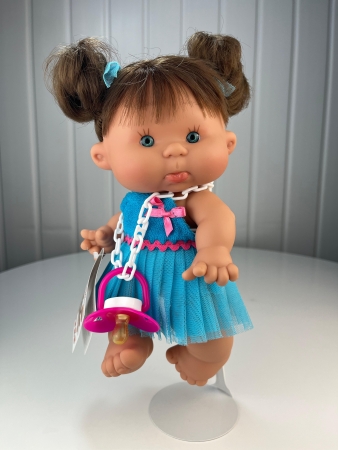 картинка испанские Пупс-мини Pepotes (Тыковка) с волосами, 26 см (вид 4), арт. 954 интернет-магазин TuKiTu.ru