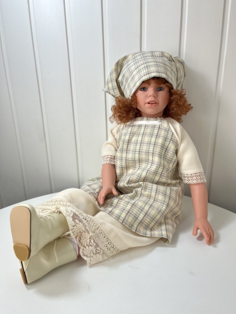 картинка Коллекционная кукла "Кандела", 70 см, арт. 5212( рыжая) интернет-магазин TuKiTu.ru