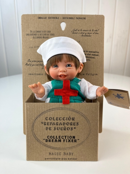 картинка испанские Кукла Джестито"Профессии", медсестра, 18 см, арт. 202U-4 интернет-магазин TuKiTu.ru