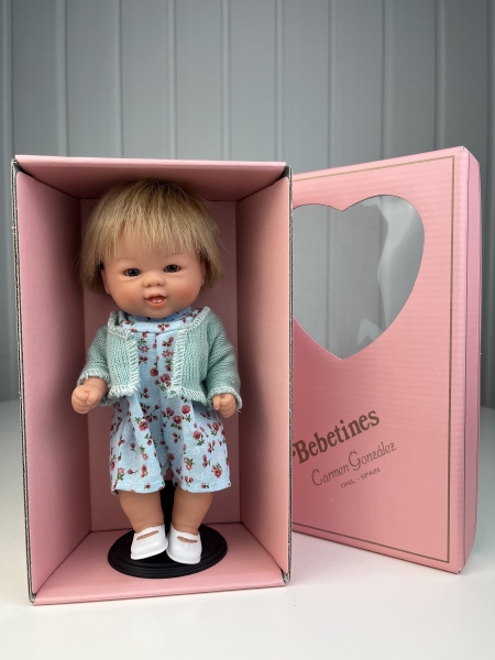 картинка испанские Пупс "Бебетин", с зубами, 21 см, арт. 12754 интернет-магазин TuKiTu.ru