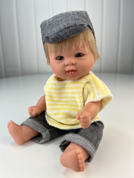 картинка испанские Пупс "Бебетин" с зубами, 21 см, арт. 12092(блондин) интернет-магазин TuKiTu.ru