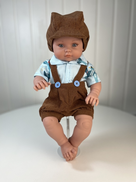 картинка Одежда для пупсов - Комплект "Самолетики": рубашка, шорты, кепка,  рост 45 см , арт 45 интернет-магазин TuKiTu.ru