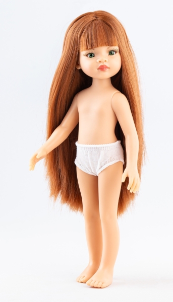 картинка Кукла Люмита без одежды, 32 см (волосы прямые, челка, глаза зеленые), арт. 14836 интернет-магазин TuKiTu.ru
