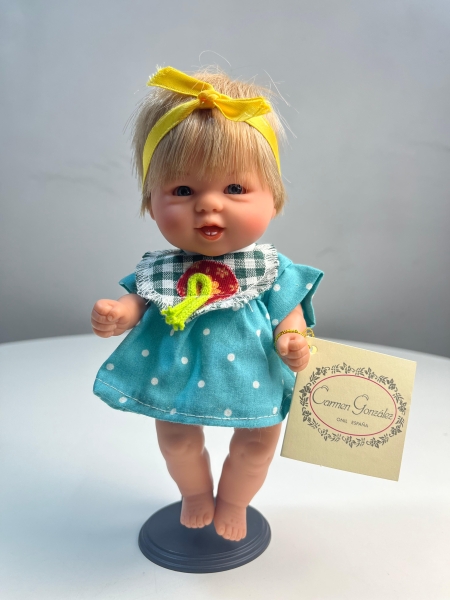 картинка испанские Кукла-пупс "Бебетин", с зубами, 21 см, арт. 12809 интернет-магазин TuKiTu.ru