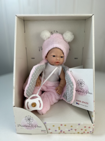 картинка испанские Пупс-мини "Малышка - время купания", 21 см, арт. 292-1 интернет-магазин TuKiTu.ru