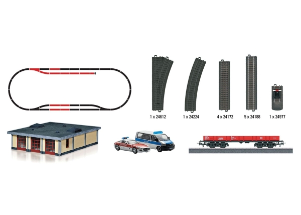 картинка Дополнение к стартовому набору железной дороги "Пожарная часть", арт. 078752 интернет-магазин TuKiTu.ru