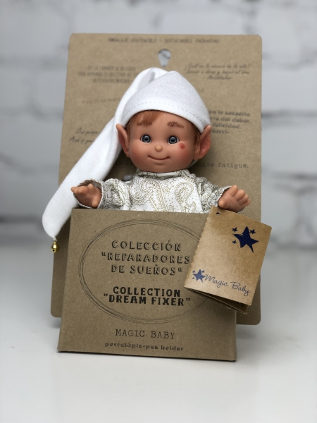 картинка испанские Кукла Джестито "Сонный Эльф" (вид 2), 18 см , арт. 143В интернет-магазин TuKiTu.ru
