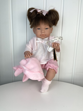 картинка Пупс Марина, в бело-розовой одежде, 47 см , арт. 46119 интернет-магазин TuKiTu.ru