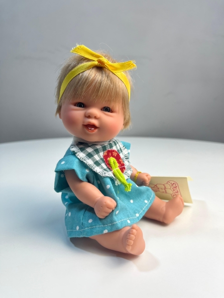 картинка испанские Кукла-пупс "Бебетин", с зубами, 21 см, арт. 12809 интернет-магазин TuKiTu.ru