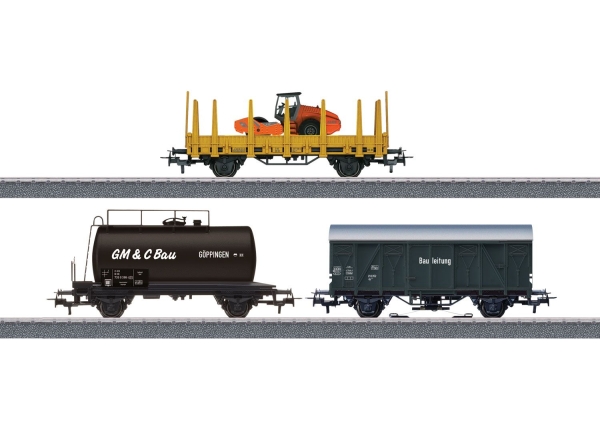 картинка Дополнительный набор грузовых вагонов для железной дороги "Стройплощадка", арт. 044083 интернет-магазин TuKiTu.ru