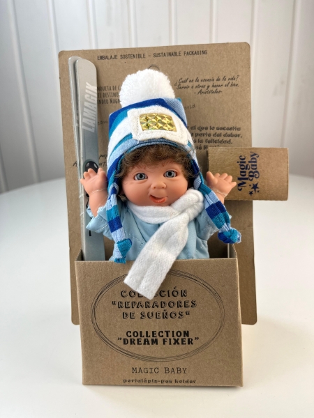 картинка испанские Пупс "Супер-лыжник", 18 см , арт. 506 интернет-магазин TuKiTu.ru