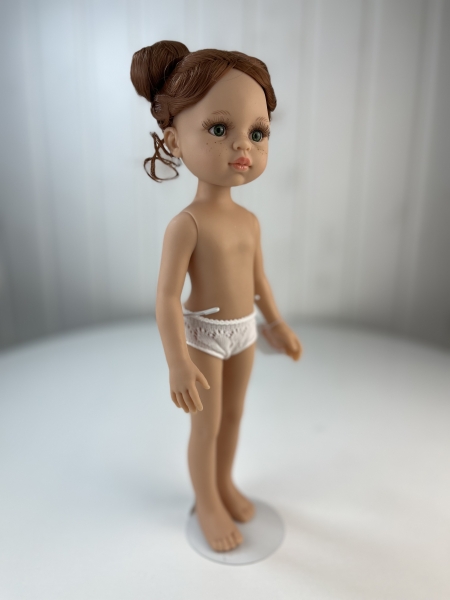 картинка Кукла Кристи без одежды, 32 см (без челки, два пучка, глаза зеленые) , арт. 14442 интернет-магазин TuKiTu.ru