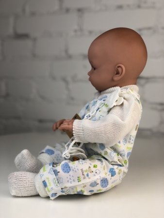 картинка Пупс Артур, в комбинезоне, 47 см , ат. 46010C интернет-магазин TuKiTu.ru