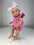 картинка Одежда для кукол - Хлопковый комплект: Топ с крылышками, шорты и бант, для кукол и пупсов 26-30 см, арт. 5 интернет-магазин TuKiTu.ru
