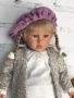 картинка Кукла Эбрил, в вязаном берете, 60 см , арт. P6004А интернет-магазин TuKiTu.ru